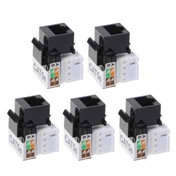 5Pcs CAT5E UTP Network Module RJ45 Connector Information Socket Keystone Jack
5Pcs CAT5E UTP Network Module RJ45 Connector Information Socket Keystone Jack