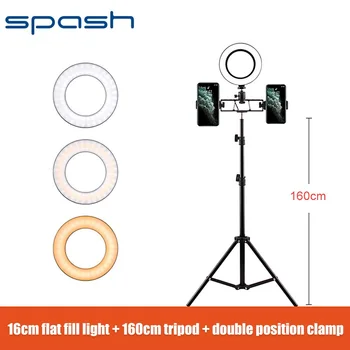 spash Ring Light 6 inch Ring Lamps USB Dimmable Ring Lamp LED ring light with 160cm Tripod and 2 Phone Holder for Youtube video
spash Ring Light 6 inch Ring Lamps USB Dimmable Ring Lamp LED ring light with 160cm Tripod and 2 Phone Holder for Youtube video
