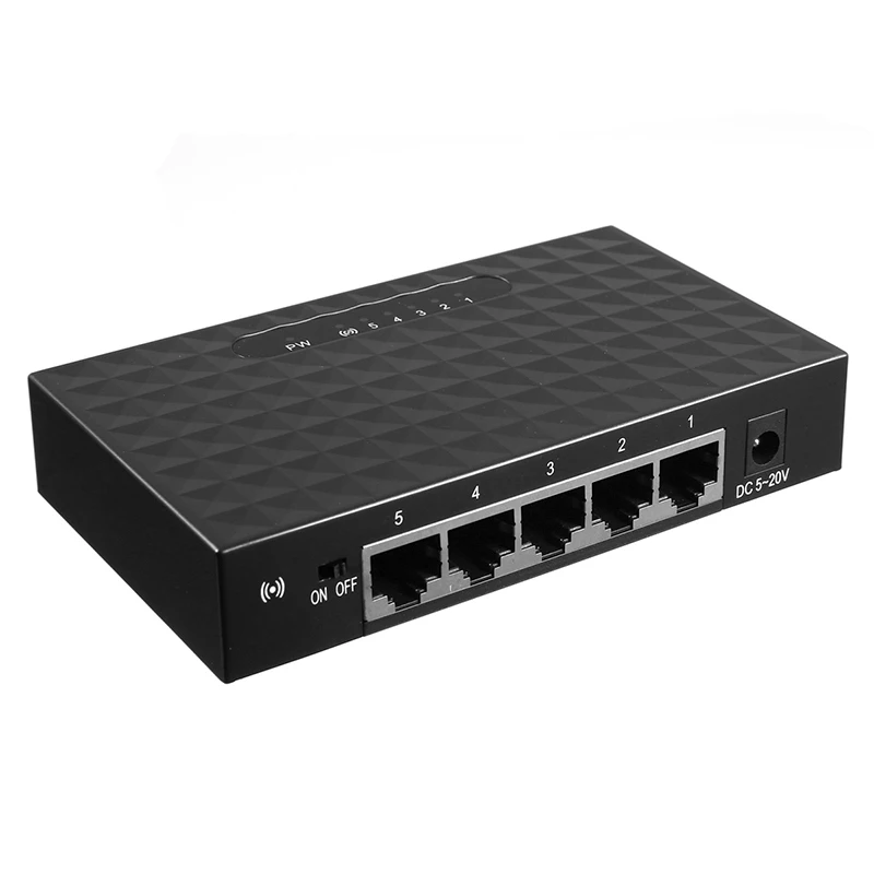 For Interet Connecting 5 Port Hub Lan Network Switch Ethernet Computer 10/100 Mbps Modestore And Forward Transmission
For Interet Connecting 5 Port Hub Lan Network Switch Ethernet Computer 10/100 Mbps Modestore And Forward Transmission
