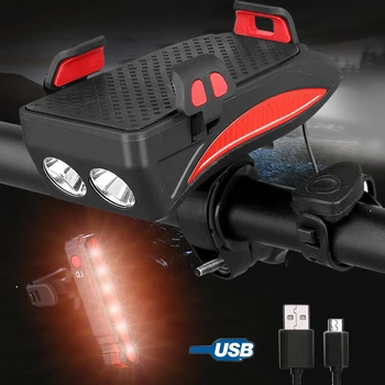 Multi-function Bike Light With Smartphone Holder and Bicycle Lamp Speaker 2000/4000mAh Power Bank Front Torch+rear light
Multi-function Bike Light With Smartphone Holder and Bicycle Lamp Speaker 2000/4000mAh Power Bank Front Torch+rear light