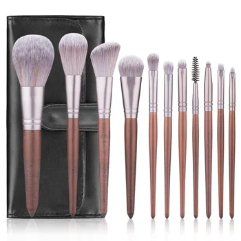 11Pcs Makeup Brushes Set Cosmetic Foundation Powder Blush Eye Shadow Lip Blend Wooden Make Up Brush Tool Kit Maquiagem With Bag
11Pcs Makeup Brushes Set Cosmetic Foundation Powder Blush Eye Shadow Lip Blend Wooden Make Up Brush Tool Kit Maquiagem With Bag