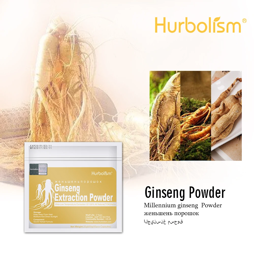 Hurbolism New formula King Of Herbs Natural Panax Ginseng Powder, Tonify Organs, Improve Immune System, Retrieve Young Feeling
Hurbolism New formula King Of Herbs Natural Panax Ginseng Powder, Tonify Organs, Improve Immune System, Retrieve Young Feeling