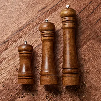 Manual Pepper Grinder Oak Wood Salt And Pepper Mill Multi-purpose Cruet 5" 8" 10" Kitchen Tool With Ceramic Grinder
Manual Pepper Grinder Oak Wood Salt And Pepper Mill Multi-purpose Cruet 5" 8" 10" Kitchen Tool With Ceramic Grinder