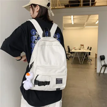 Hong Kong Style Couples School Bag Women Korean-Style High College Student Simple Versatile Ins Backpack Fashion
Hong Kong Style Couples School Bag Women Korean-Style High College Student Simple Versatile Ins Backpack Fashion