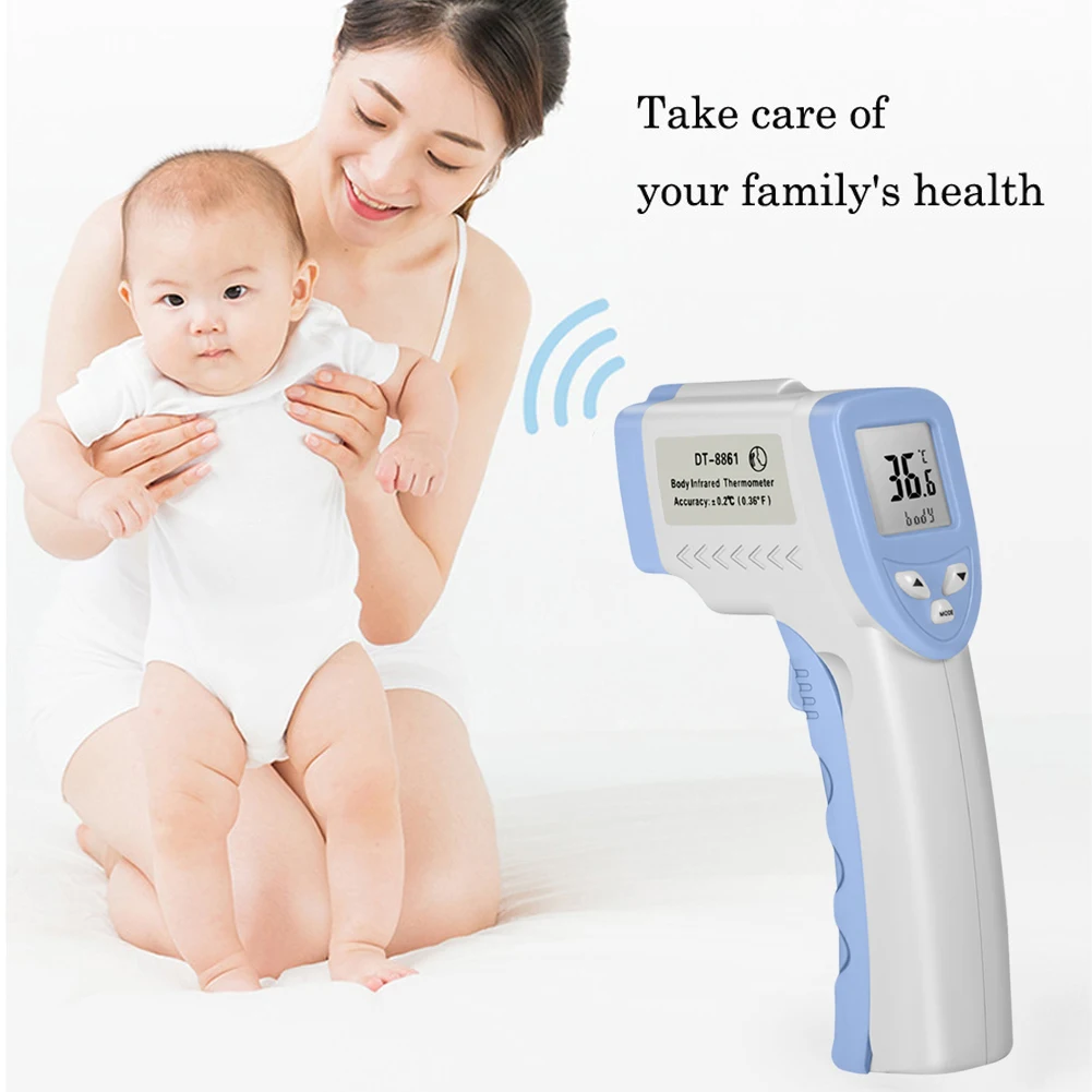 Forehead Thermometer Non Contact Infrared Thermometer Body Temperature Fever Digital Measure Tool for Baby Adult
Forehead Thermometer Non Contact Infrared Thermometer Body Temperature Fever Digital Measure Tool for Baby Adult