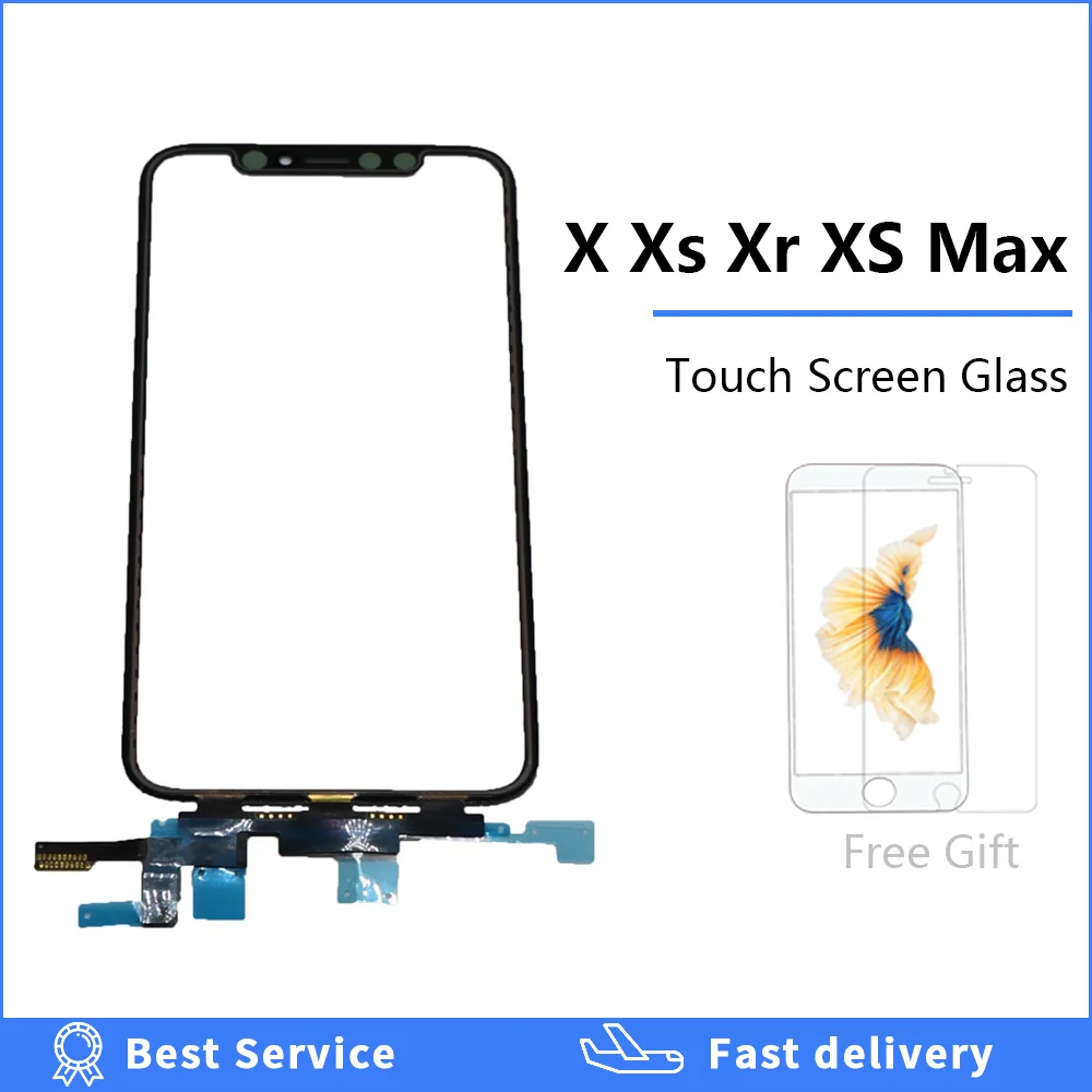 Touch Screen Digitize For iPhone X XS Max XR Touchscreen Front Touch Panel Glass Phone Accessories with tempered glass film
Touch Screen Digitize For iPhone X XS Max XR Touchscreen Front Touch Panel Glass Phone Accessories with tempered glass film