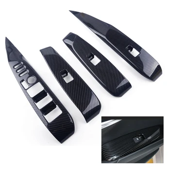 4pcs/set Black ABS plasticCarbon Fiber Style Window Lift Switch Button Panel Cover Trim Fit for Toyota Camry 2018
4pcs/set Black ABS plasticCarbon Fiber Style Window Lift Switch Button Panel Cover Trim Fit for Toyota Camry 2018