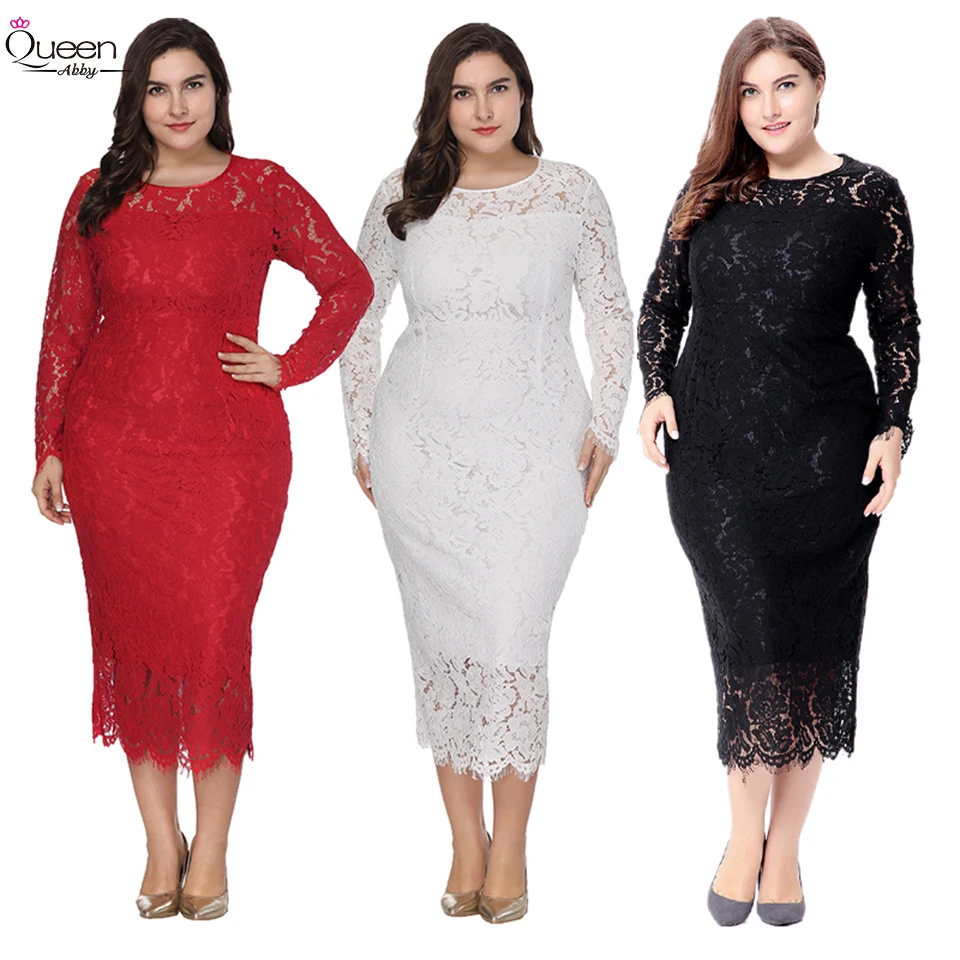 Plus Size Long Sleeves Lace Evening Dress Mermaid Tea-length Scoop Dress Zipper-up Dress for Party vestidos de fiesta de noche
Plus Size Long Sleeves Lace Evening Dress Mermaid Tea-length Scoop Dress Zipper-up Dress for Party vestidos de fiesta de noche