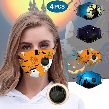 4PCS Halloween Adult Protect Mask With Breather Reusable Mask Reusable Face Mask Breathable Mask Washable Mouth
4PCS Halloween Adult Protect Mask With Breather Reusable Mask Reusable Face Mask Breathable Mask Washable Mouth