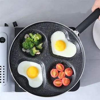 OBR Four-hole Frying Pan Non-stick Pancake Cooking Pot No Oil-smoke Omelette Cookware Breakfast Kitchen Grill Pan for Eggs Ham 
OBR Four-hole Frying Pan Non-stick Pancake Cooking Pot No Oil-smoke Omelette Cookware Breakfast Kitchen Grill Pan for Eggs Ham