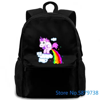 Unicorn Pooping Rainbow Juice From The Clouds s Ladies women men backpack laptop travel school adult student 
Unicorn Pooping Rainbow Juice From The Clouds s Ladies women men backpack laptop travel school adult student