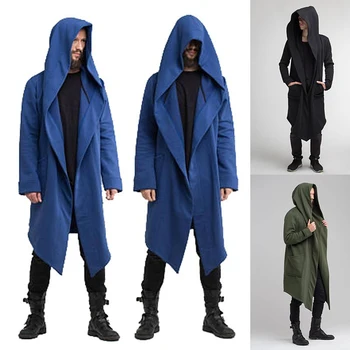 Men's Sweatshirt with Hood Long Mantle Hoodies Outerwear Solid Color Hooded Streetwear Loose Long Hooded Sweatshirts 
Men's Sweatshirt with Hood Long Mantle Hoodies Outerwear Solid Color Hooded Streetwear Loose Long Hooded Sweatshirts