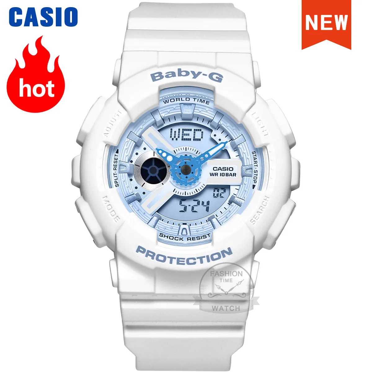 

Casio skiing watch BABY-G women top brand luxury set Waterproof Sport quartz Watch LED digital women watche reloje BA-110BE-7A