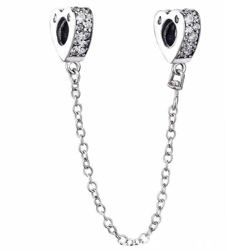 New 925 Sterling Silver Bead Charm Sparkling Arcs of Love With Crystal Safety Chain Bead Fit Pandora Bracelet Diy Jewelry
New 925 Sterling Silver Bead Charm Sparkling Arcs of Love With Crystal Safety Chain Bead Fit Pandora Bracelet Diy Jewelry
