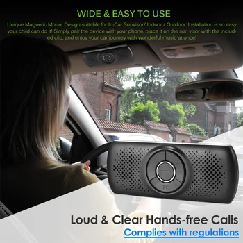 High Quality Bluetooth 4.2 EDR Speakerphone SIRI 3W Speaker MP3 Player TF Music Play Connect 2 Phones Car Handsfree Kit 
High Quality Bluetooth 4.2 EDR Speakerphone SIRI 3W Speaker MP3 Player TF Music Play Connect 2 Phones Car Handsfree Kit