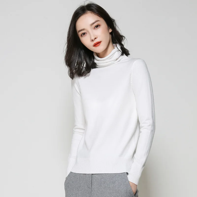 2019turtleneck autumn and winter Women's turtleneck new pile pile collar solid color stretch Korean version of thin pullover
2019turtleneck autumn and winter Women's turtleneck new pile pile collar solid color stretch Korean version of thin pullover
