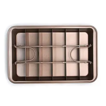 Non-stick Baking Pan with Slicer Removable for Brownies Cake Bread Kitchen Tool NEW
Non-stick Baking Pan with Slicer Removable for Brownies Cake Bread Kitchen Tool NEW