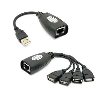 USB Keyboard Mouse Over RJ45 CAT5E CAT6 Cable Extension Extender 4 Ports Hub Cable Adapter
USB Keyboard Mouse Over RJ45 CAT5E CAT6 Cable Extension Extender 4 Ports Hub Cable Adapter