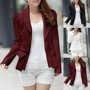 Fashion Winter Autumn Blazer Women Solid Long Sleeve Bandage Open Front Fit Office Cardigan Jacket Coats пиджак женский Z4
Fashion Winter Autumn Blazer Women Solid Long Sleeve Bandage Open Front Fit Office Cardigan Jacket Coats пиджак женский Z4