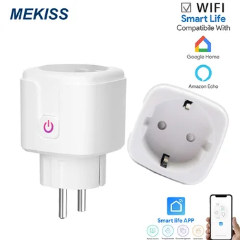 WIFI smart plug socket APP smart life wireless remote control compatible with Alexa Google voice control EU standard 16A plug
WIFI smart plug socket APP smart life wireless remote control compatible with Alexa Google voice control EU standard 16A plug