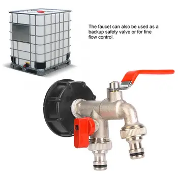 IBC Tank Adapter S60X6 To 1/2inch Double Outlet Brass Tap Valve Fitting Replacement Parts For Higher Efficiency
IBC Tank Adapter S60X6 To 1/2inch Double Outlet Brass Tap Valve Fitting Replacement Parts For Higher Efficiency