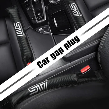PU Leather Car Seat Gap Pad Fillers Spacer Filler Slot Plug sticker For Subaru STI Impreza WRX Forester Tribeca accessories