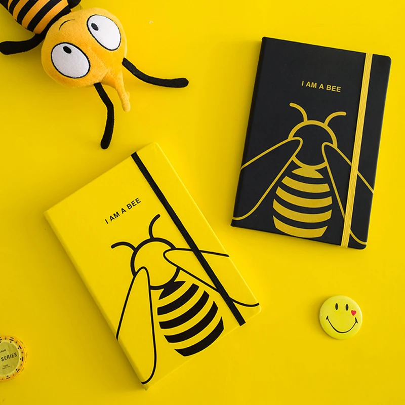 A5 Strap Notebook Imitation Leather Cover Kawaii Bee Bullet Journal Agenda Planner Organizer Note Book School Stationery
A5 Strap Notebook Imitation Leather Cover Kawaii Bee Bullet Journal Agenda Planner Organizer Note Book School Stationery