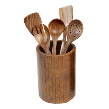 Wooden Cooking Utensils for Kitchen,with Storage Bucket,for Cooking Tools for Nonstick Cookware,Natural Teak Wood,6 Pack
Wooden Cooking Utensils for Kitchen,with Storage Bucket,for Cooking Tools for Nonstick Cookware,Natural Teak Wood,6 Pack