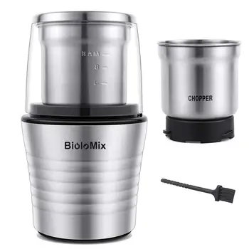 Multipurpose Electric Coffee Bean Grinder with 2 Removable Dry and Wet Cups Stainless Steel Miller for Seeds Spices Herbs Nuts
Multipurpose Electric Coffee Bean Grinder with 2 Removable Dry and Wet Cups Stainless Steel Miller for Seeds Spices Herbs Nuts