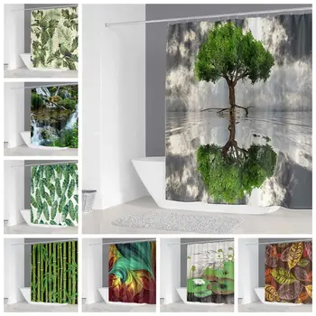 Waterproof Washable Bath Shower Curtain 3D Charming View Green Leaves Pattern Print
Waterproof Washable Bath Shower Curtain 3D Charming View Green Leaves Pattern Print