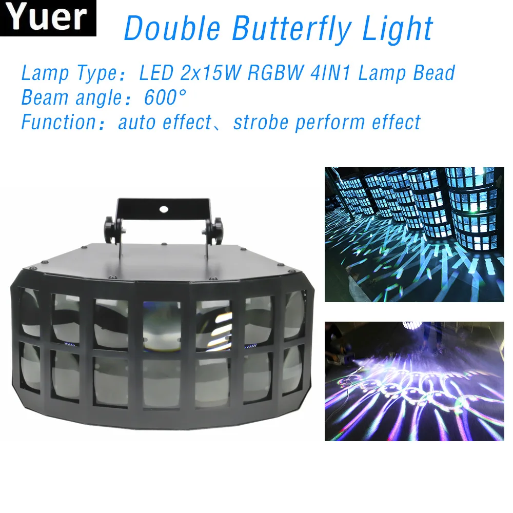 Double Butterfly Light LED Beam 30W RGBW 4IN1 Strobe Light DJ Disco DMX512 Lights For Wedding Party Club Stage Effect Lighting
Double Butterfly Light LED Beam 30W RGBW 4IN1 Strobe Light DJ Disco DMX512 Lights For Wedding Party Club Stage Effect Lighting