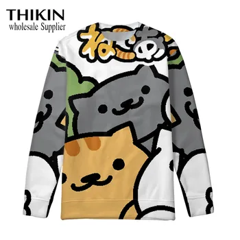 THIKIN Neko Atsume Print Women's Sweatshirt Hooded Female Cartoon Tops Harajuku Fashion Hoodies Long-sleeve Winter Thicken Coat 
THIKIN Neko Atsume Print Women's Sweatshirt Hooded Female Cartoon Tops Harajuku Fashion Hoodies Long-sleeve Winter Thicken Coat