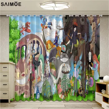 Cartoon Totoro Window Curtains For Living Room Girls Boys Bedroom Blackout Curtains Ultra-thin Micro Shading Cortinas
Cartoon Totoro Window Curtains For Living Room Girls Boys Bedroom Blackout Curtains Ultra-thin Micro Shading Cortinas