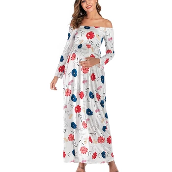 Maternity Breastfeeding Dress Word Shoulder Pregnant Women's Dress Fashion Pregnancy Nursing Skirt 
Maternity Breastfeeding Dress Word Shoulder Pregnant Women's Dress Fashion Pregnancy Nursing Skirt