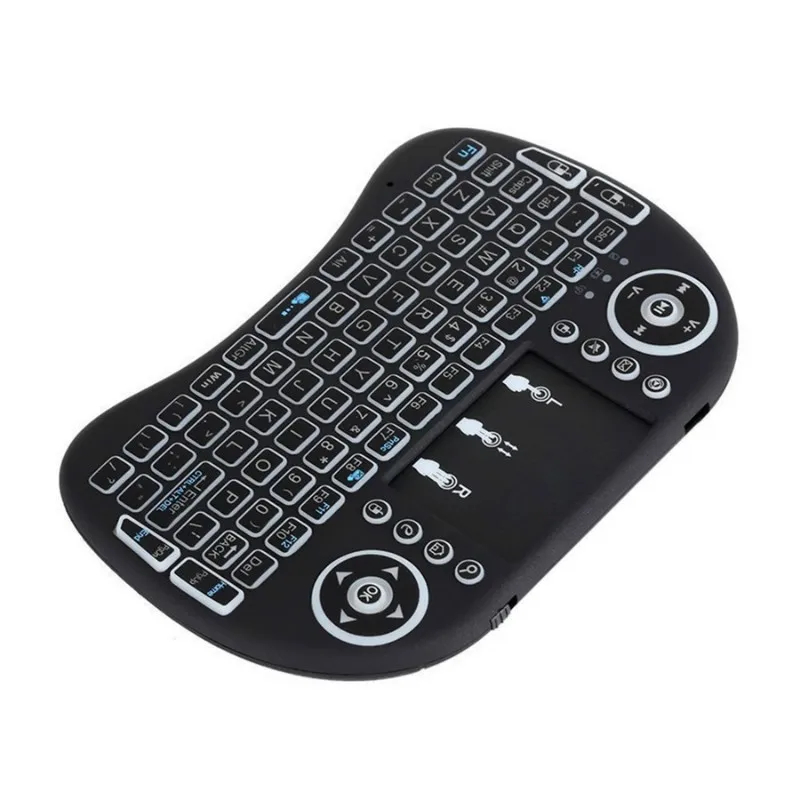 3 Colors Backlight Mini Wireless Keyboard 2.4GHz with Touchpad Keyboard Mouse for Mini PC Smart TV Android TV Box T9 X96 Max
3 Colors Backlight Mini Wireless Keyboard 2.4GHz with Touchpad Keyboard Mouse for Mini PC Smart TV Android TV Box T9 X96 Max