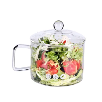 Clear Heat Resistant Soup Pot Cold/Hot Bowl Kitchen Cookware Porridge Cooking Pot With Handle And Lid
Clear Heat Resistant Soup Pot Cold/Hot Bowl Kitchen Cookware Porridge Cooking Pot With Handle And Lid