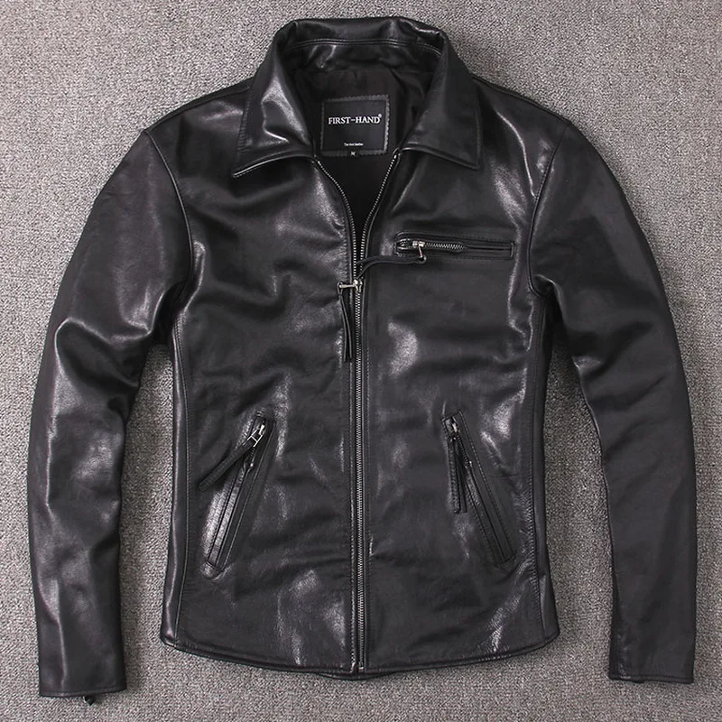 Men's Vintage Wax Genuine Jacket Men Coat Short Spring Autumn Real Cow Leather Jackets Brown Slim KJ2272
Men's Vintage Wax Genuine Jacket Men Coat Short Spring Autumn Real Cow Leather Jackets Brown Slim KJ2272