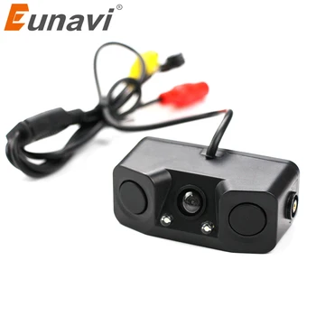 Eunavi 3 IN 1 Video Parking Sensor Car Reverse Backup Rear View Camera with 2 Radar Detector Sensors BiBi Alarm Indicator Anti
Eunavi 3 IN 1 Video Parking Sensor Car Reverse Backup Rear View Camera with 2 Radar Detector Sensors BiBi Alarm Indicator Anti