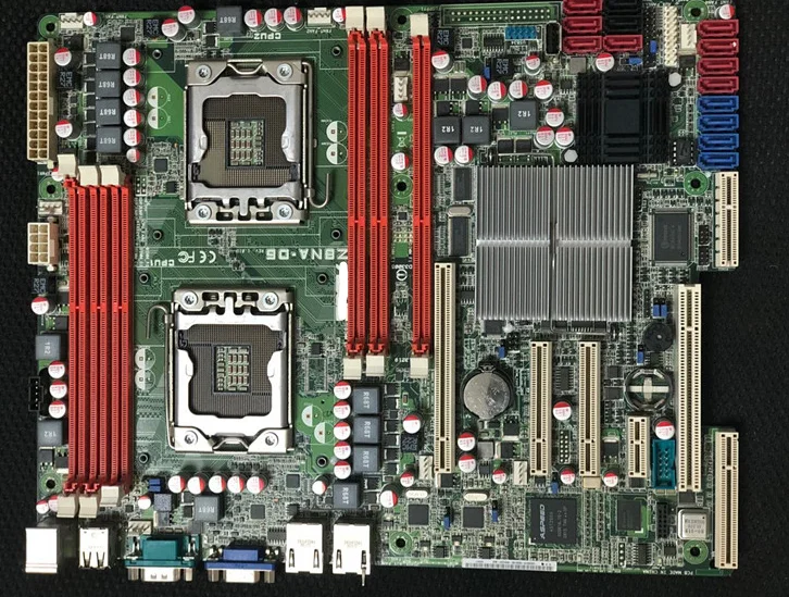 Z8NA-D6 original motherboard LGA 1366 DDR3 X58 for Core i7 Extreme/Core 24GB used Desktop pc boards | Компьютеры и офис