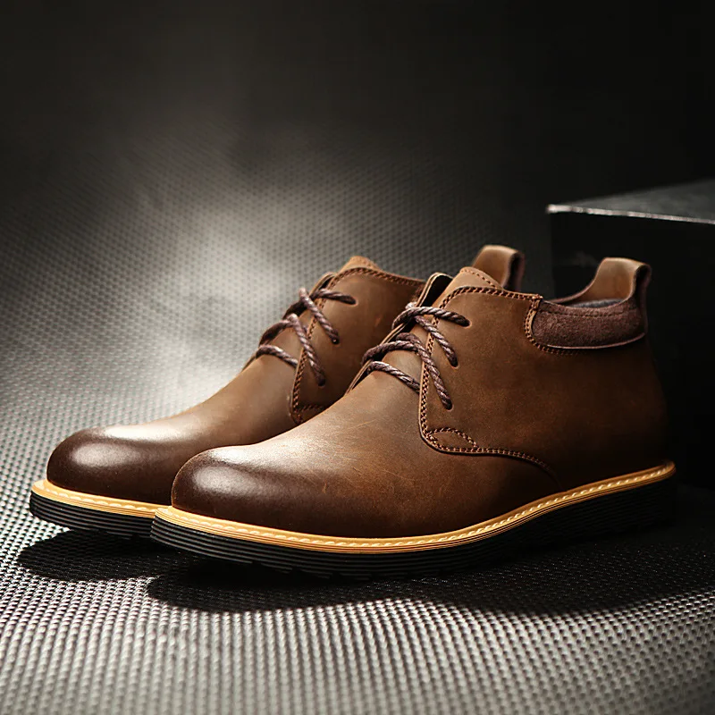 Autumn And Winter Short Boots Martin Boots Trend MEN'S SHOES Dull Polish Desert Boots England Hight-top Leather Shoes Genuine Le
Autumn And Winter Short Boots Martin Boots Trend MEN'S SHOES Dull Polish Desert Boots England Hight-top Leather Shoes Genuine Le