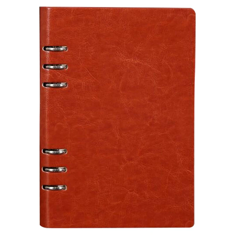 A5 Spiral Notebook 6 Rings Leather Hard Cover Loose Leaf Personal Travel Diary Journal Business Planner Organizer
A5 Spiral Notebook 6 Rings Leather Hard Cover Loose Leaf Personal Travel Diary Journal Business Planner Organizer