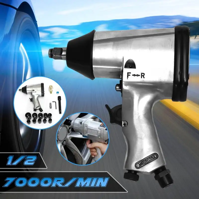 1/2"Air Impact Wrench Tool Drive Pneumatic For Car Wheel Repairing Die Cast Aluminum High Torque Low Noise
1/2"Air Impact Wrench Tool Drive Pneumatic For Car Wheel Repairing Die Cast Aluminum High Torque Low Noise