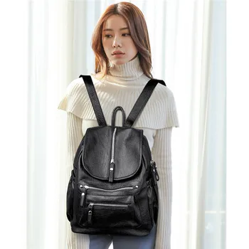 2020 Women Backpack high quality Leather Fashion school Backpacks Female Feminine Casual Large Capacity Vintage Shoulder Bags
2020 Women Backpack high quality Leather Fashion school Backpacks Female Feminine Casual Large Capacity Vintage Shoulder Bags