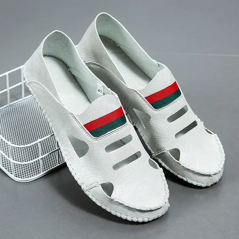 2020 New Trend Casual Mens Sandals Black Beige Beach Shoes For Man Fashion Roman Sandals Men Brand Summer Leather Men Sandals
2020 New Trend Casual Mens Sandals Black Beige Beach Shoes For Man Fashion Roman Sandals Men Brand Summer Leather Men Sandals