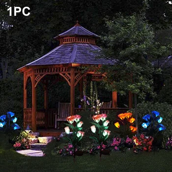 Solar Light Party Patio Garden Decoration Landscape Pathway Solar Light 5 LEDs Rose Flower
Solar Light Party Patio Garden Decoration Landscape Pathway Solar Light 5 LEDs Rose Flower