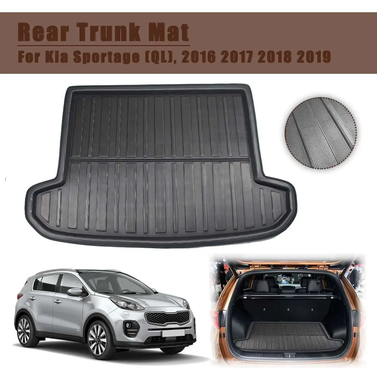 Car Cargo Liner Boot Tray Rear Trunk Cover Matt Mat Floor Carpet Kick Pad For Kia Sportage QL 2016 2017 2018 2019
Car Cargo Liner Boot Tray Rear Trunk Cover Matt Mat Floor Carpet Kick Pad For Kia Sportage QL 2016 2017 2018 2019