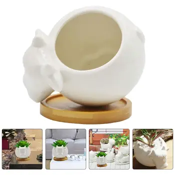 Succulent Flowerpot Premium Cow Shape Adorable Planter Desktop Ornament Flowerpot Decoration for Flower Shop Cafe Home A50
Succulent Flowerpot Premium Cow Shape Adorable Planter Desktop Ornament Flowerpot Decoration for Flower Shop Cafe Home A50