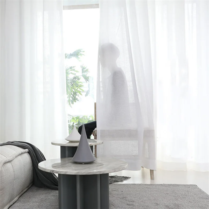 Thick Linen Sheer Curtains For Living room Modern Bedroom Curtain For Windows Tulle Voile Fabric Drapes for Kitchen Blinds Panel
Thick Linen Sheer Curtains For Living room Modern Bedroom Curtain For Windows Tulle Voile Fabric Drapes for Kitchen Blinds Panel