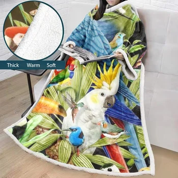 Flamingo Print Blanket With Sleeve Plush Warm Blanket Soft Sofa Bed Travel Throw Bohemian Blankets for Adult
Flamingo Print Blanket With Sleeve Plush Warm Blanket Soft Sofa Bed Travel Throw Bohemian Blankets for Adult