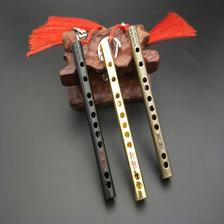 The Untamed Anime Around Key Chain Keyring Magic Road Flute Master 8cm Wei Wuxian Ghost Aluminum Pipe Pendant | Украшения и